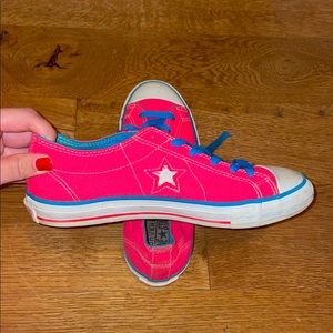 Neon Pink Converse